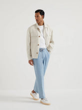 Brunello Cucinelli Light Blue Leisure Fit Trousers