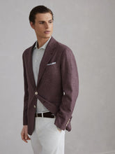Brunello Cucinelli Houndstooth Purple Flecked Silk Blazer