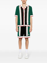 Casablanca Striped Knitted Mesh Shirt