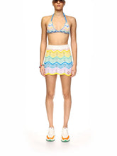 Casablanca Gradient Wave Crochet Skirt