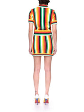 Casablanca Striped Cotton-Blend Towelling Top