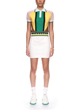 Casablanca Graphic Panelled Knit Polo