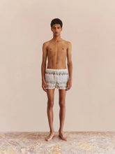 Commas White Short Swim Shorts