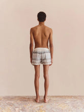 Commas White Short Swim Shorts