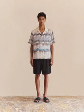 Commas White Eclipse Silk Camp Collar Shirt