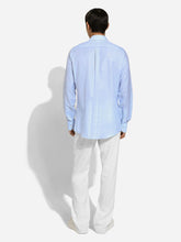 Dolce & Gabbana Light Blue Cotton Linen Shirt