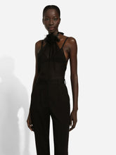 Chiffon Halterneck Flower Top