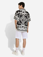 Dolce & Gabbana Marina-Print Silk Hawaii Shirt