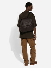 Dolce & Gabbana Brown Deerskin Logo Backpack
