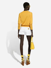 Dolce & Gabbana White Denim Shorts