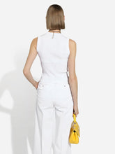 Dolce & Gabbana Ribbed Stretch Viscose Vest Top