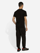 Dolce & Gabbana Black Cotton T-Shirt with Logo