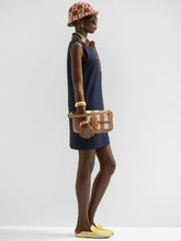 Fendi Beige Pequin Striped Baguette Bag