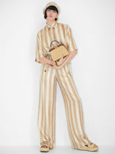 Fendi Beige Pequin Silk Blouse