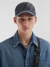 Fendi Blue FF Jacquard Baseball Cap