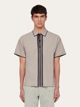 Ferragamo Polo Shirt with Center Stripe
