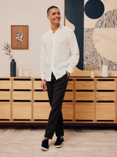 Frescobol Carioca Oscar Black Linen Trousers