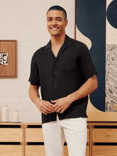 Frescobol Carioca Angelo Linen Camp Collar Shirt