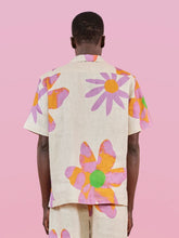 Frescobol Carioca x John Booth Ecru Floral Roberto Linen Shirt
