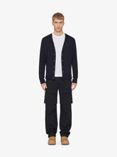 Givenchy Night Blue Cotton and Silk Cardigan