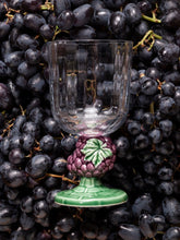 Bordallo Pinheiro Glass Goblet with Grapes