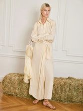 Johanna Ortiz Ecru Silk Sweet Palm Skirt