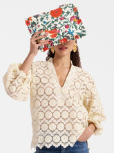 Dragonflower Mini Multicolor Hand Pochette | PDP - Fashion Clinic