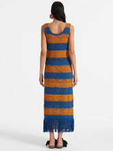 La DoubleJ Petrol Blue Tassel Dress