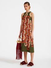 La DoubleJ Prometheus Placée Camouflage Racer Midi Dress