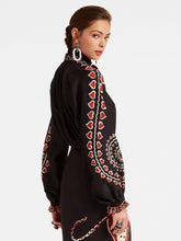 La DoubleJ Gattopardo Placée Black Cerere Blouse