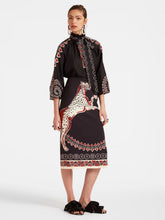 La DoubleJ Gattopardo Placée Black Pencil Skirt