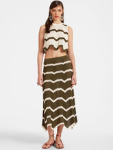 La DoubleJ Solid Camouflage Chevron Skirt