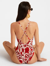 La DoubleJ x Orlebar Brown Dragonflower Mini Red Fonda Swimsuit