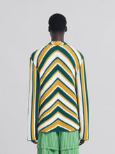 Marni Teal and Yellow Crochet Cardigan