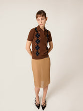 Miu Miu Tobacco Cashmere Polo Shirt