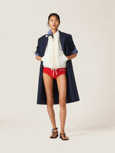 Miu Miu Navy Single-breasted Mohair Coat
