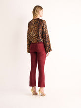 Paula Acorus Junglito Print Silk Blouse