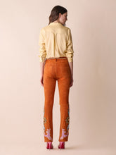 Paula Capella Embroidered Suede Pants