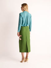 Paula Ametista Brittany Blue Silk Shirt