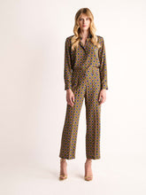 Paula Sonia Symmetrical Eye Silk Pants