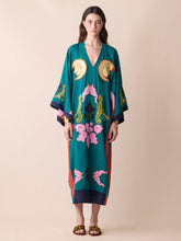 Paula Cinnabar Linen Dress With Embroidered Patches