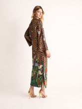 Paula Shirley Junglito Print Silk Midi Dress
