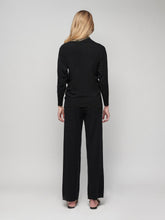 Paula Talassa Black Crossed V-Neck Cashmere Sweater
