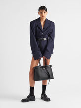 Prada Large Buckled Leather Handbag