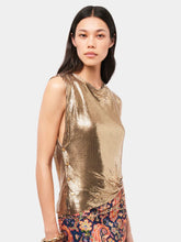 Rabanne Gold Chainmail Sleeveless Top