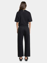 Rabanne Black Boyfriend Jeans with Gold Studs