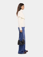 Rabanne Black Calfskin Paco Shoulder Clutch