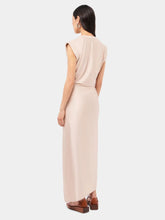 Rabanne Nude Draped Dress with Piercing Detail