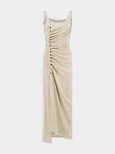 Rabanne Button-Embellished maxi dress