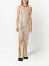 Rabanne Button-Embellished maxi dress